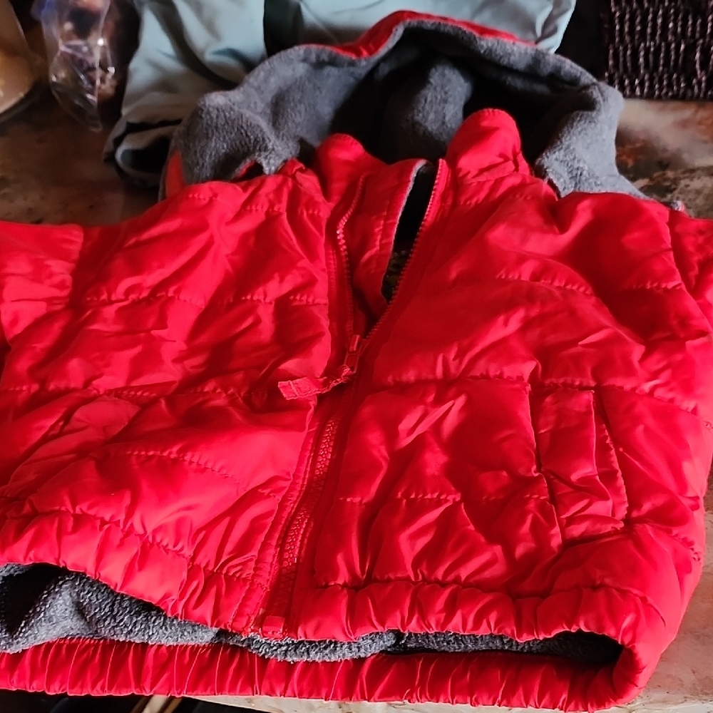 Sesame Street Kids Red Puffer Coat